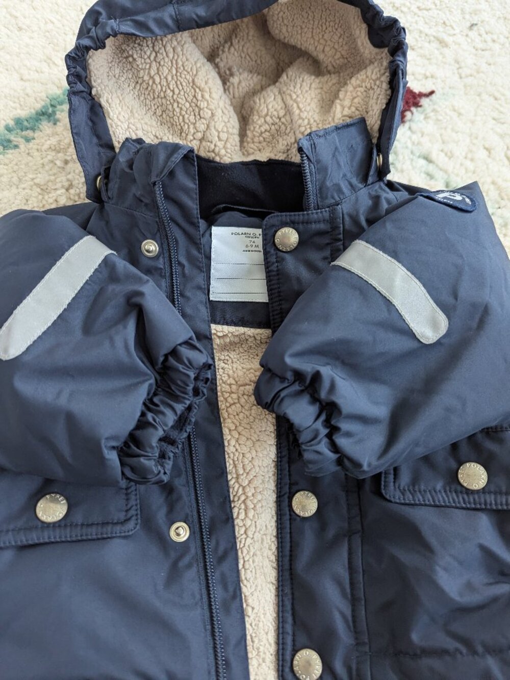 Polarn O. Pyret Pile-Lined Insulated Winter Parka – Dark Sapphire